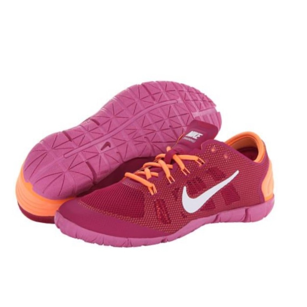 NIKE Free Bionic Training Athletic Sneakers Women's Shoe Size 7.5 Pink Orange